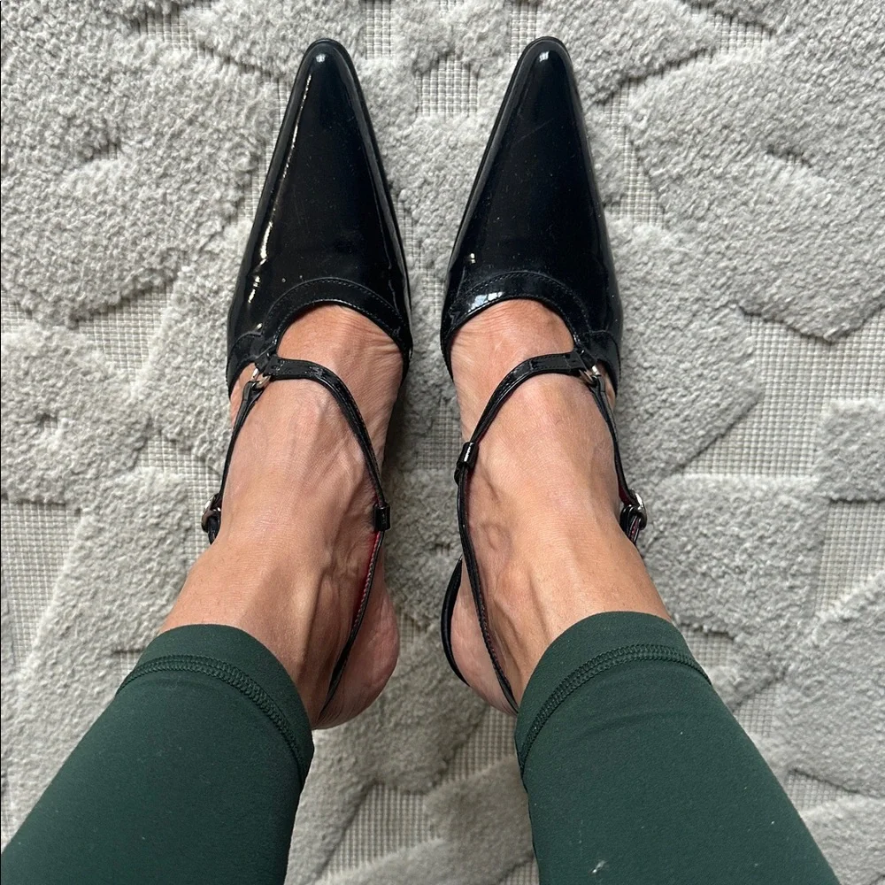 Free Lance Paris black pointy toe heels size 35.5 - Picture 2 of 6